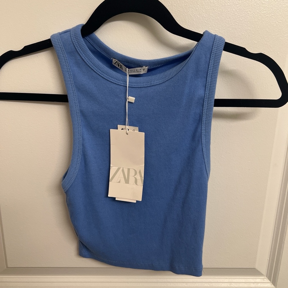 Zara Women's Blue Tank Top